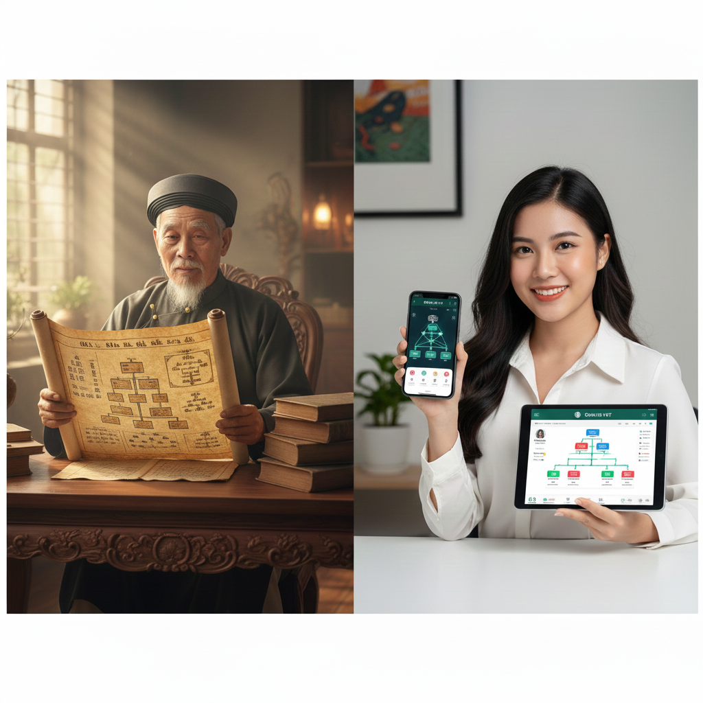 Read more about the article So sánh gia phả giấy và gia phả điện tử